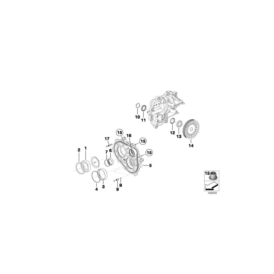 Genuine BMW 23008419619 BMW Lock Ring RH SIDE COVER (Inc. & M6 GT3) | ML Performance UK Car Parts