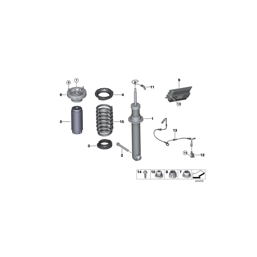 Genuine BMW 33537856981 F90 Rear Coil Spring (Inc. M5) | ML Performance UK