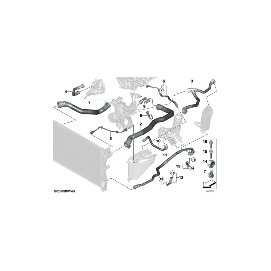 Genuine BMW 11538594526 G31 G02 G01 Line Oil Filter Module (Inc. X3 20dX, X4 20dX & 520d) | ML Performance UK Car Parts