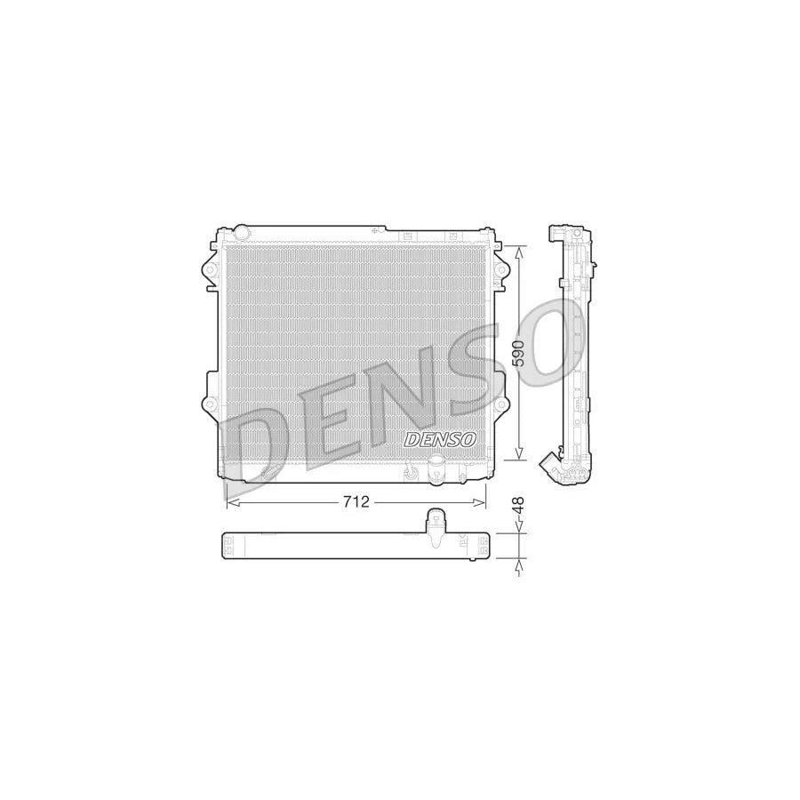Denso DRM50075 Drm50075 Engine Radiator For Toyota Land Cruiser 200 (J200) | ML Performance UK
