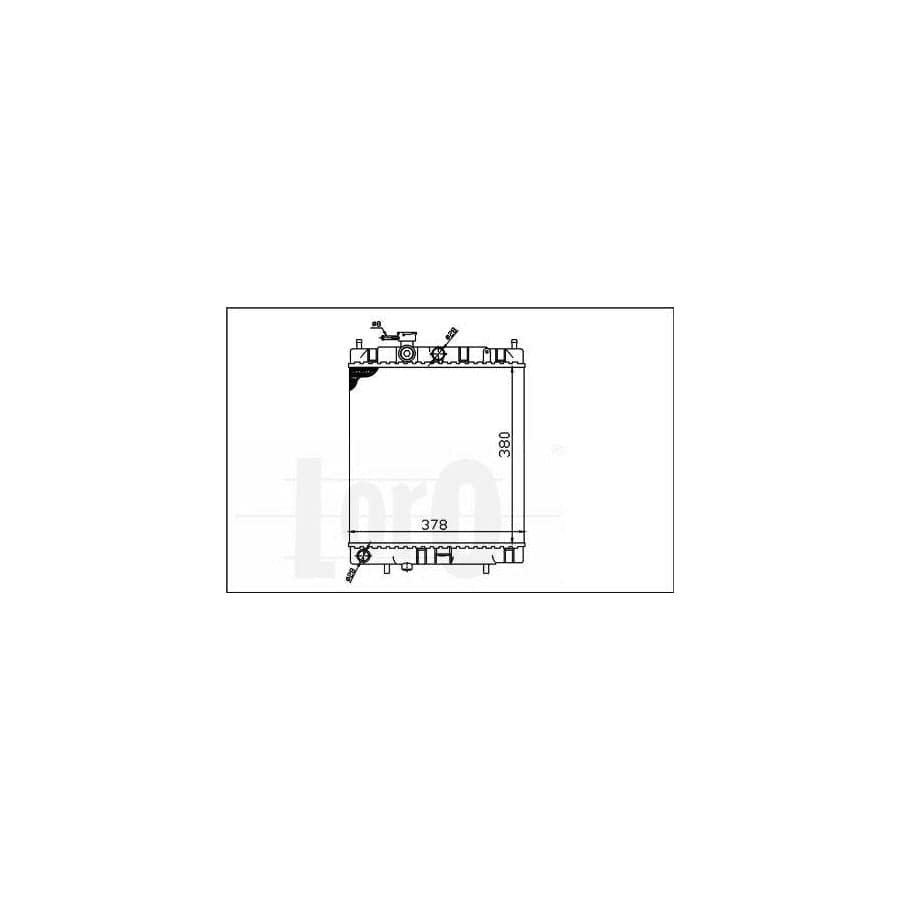 Abakus 0350170006 Engine Radiator For Nissan Micra Ii Hatchback (K11) | ML Performance UK