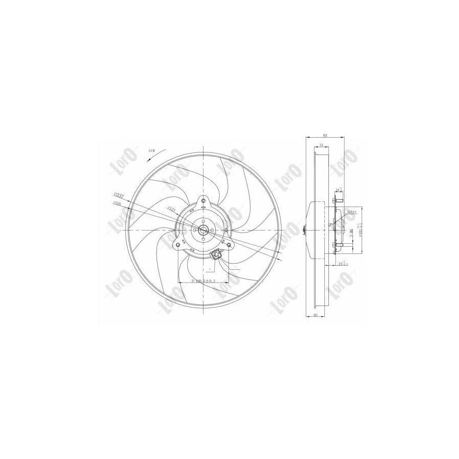 Abakus 0090140008 Fan, Radiator | ML Performance UK