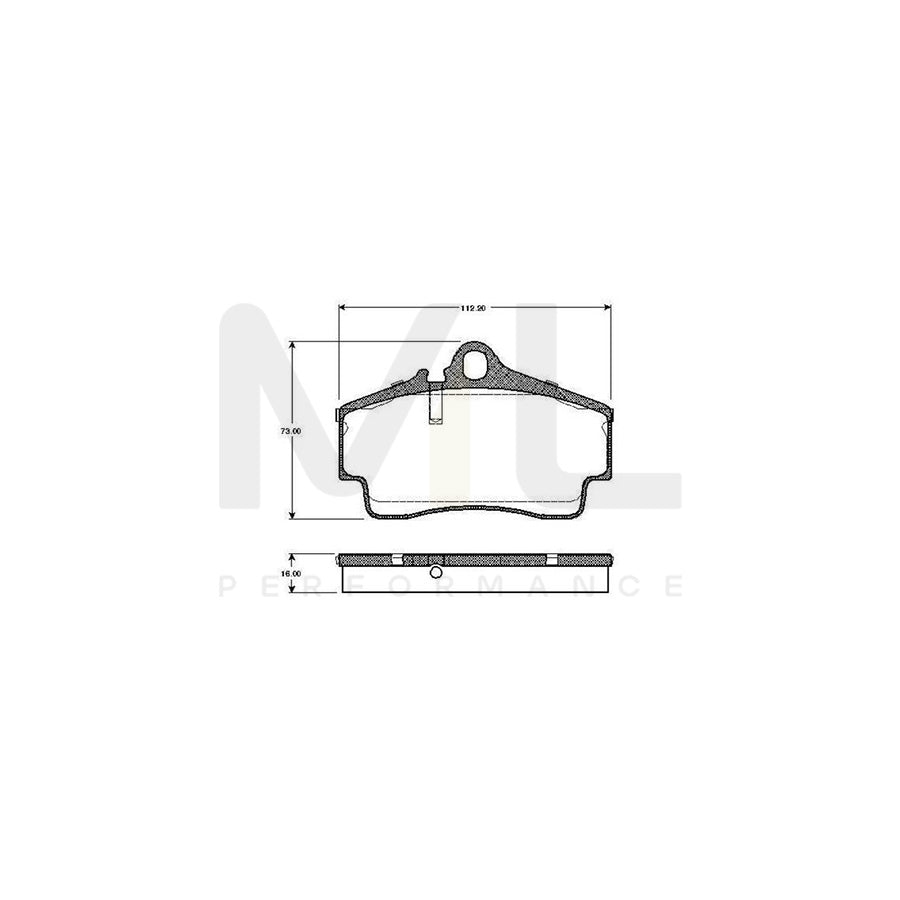 Bosch 0986Tb2765 Brake Pad Set Excl. Wear Warning Contact | ML Performance Car Parts