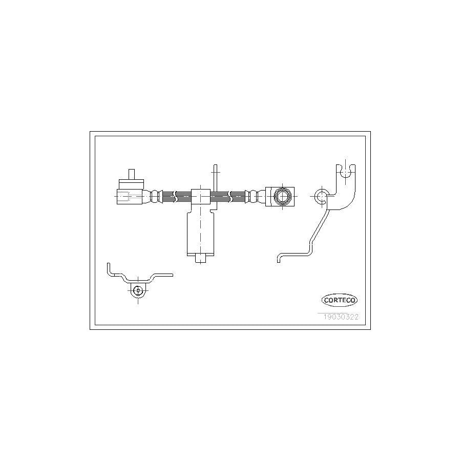 Corteco 19030322 Brake Hose For Ford Transit | ML Performance UK