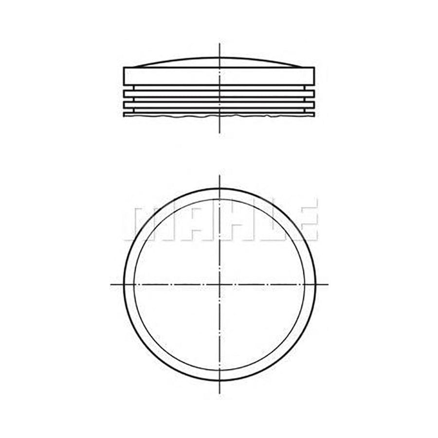 MAHLE ORIGINAL 008 56 00 Piston for FIAT 131 76 mm, with piston rings | ML Performance Car Parts