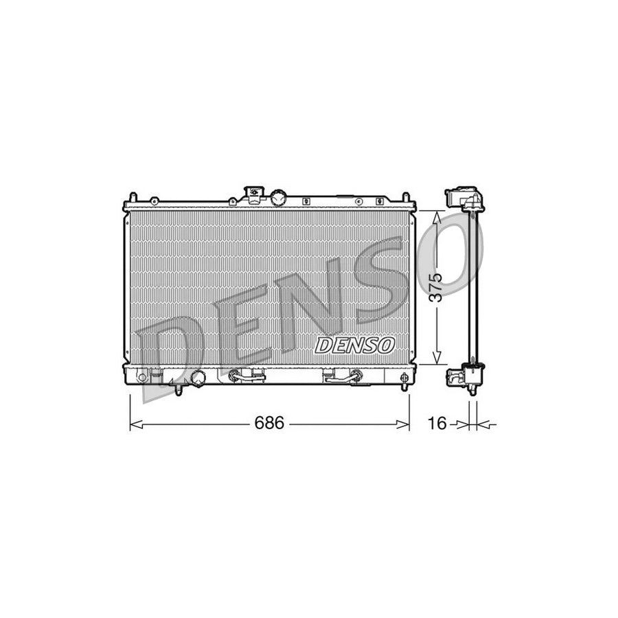Denso DRM45024 Drm45024 Engine Radiator For Mitsubishi Lancer | ML Performance UK