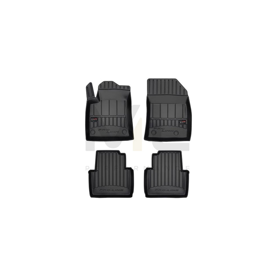 FROGUM 3D408043 Floor mat set for CITROテ起 C3 Aircross II (2R, 2C) Elastomer, Front and Rear, Quantity: 4, Black | ML Performance Car Parts