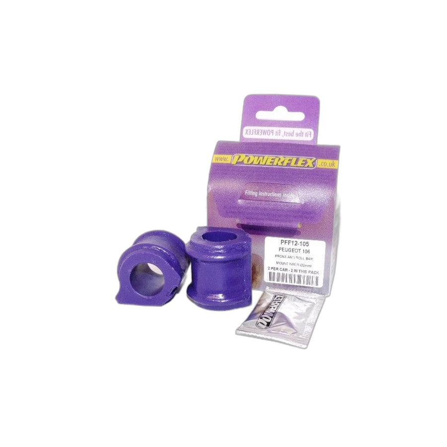 Powerflex PFF12-105 Peugeot Citroen Front Anti Roll Bar Mount (Inner) 22mm (Inc. Peugeot 106 GTi/Rallye & Saxo) | ML Performance UK Car Parts