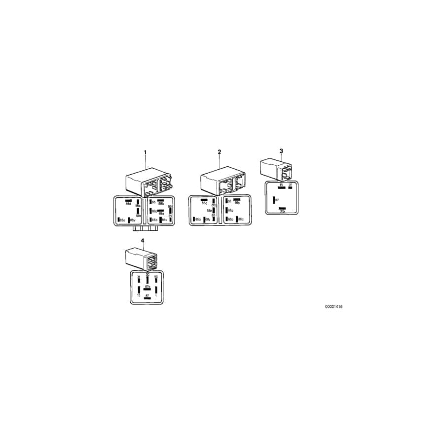 Genuine BMW 13631273139 E23 E12 E24 Relay Combination (Inc. 735i, 745i & 3.0Si) | ML Performance UK Car Parts