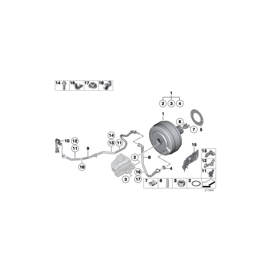 Genuine BMW 11667556193 E90 E61 E60 Vacuum Pipe (Inc. 630i, 525xi & 330i) | ML Performance UK Car Parts