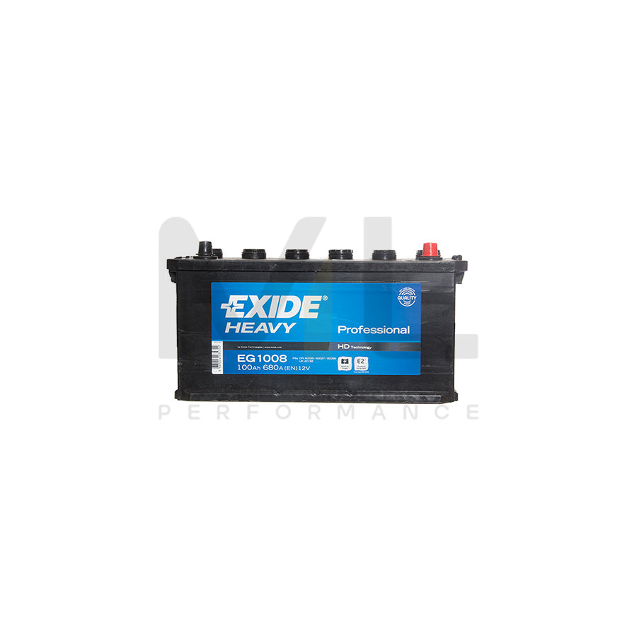 Exide Commercial Battery 221 - 2 Year Guarantee | ML Performance UK Car Parts