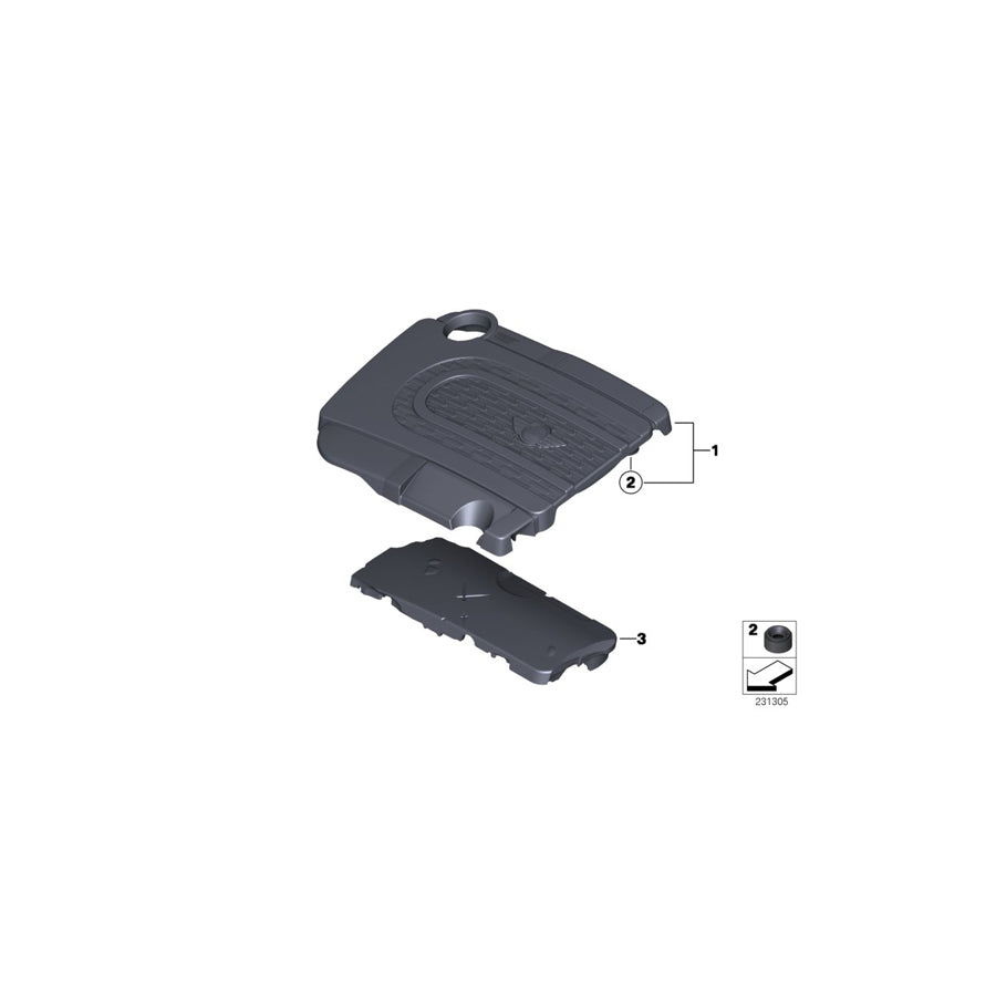 Genuine BMW 11147811920 Cover, Acoustic (Inc. Cooper D ALL4 2.0, Cooper D ALL4 1.6 & One D) | ML Performance UK Car Parts