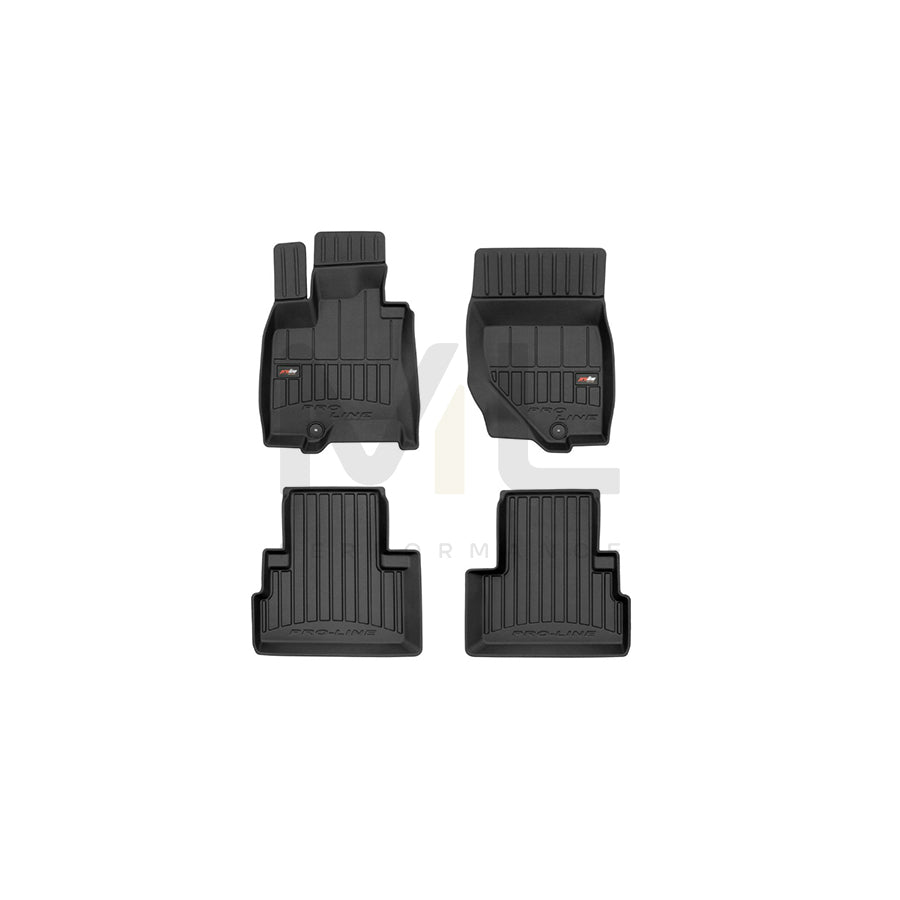 FROGUM Tailored, ProLine 3D427181 Floor mat set for INFINITI QX70 Off-Road Elastomer, Front and Rear, Quantity: 4, Black | ML Performance Car Parts