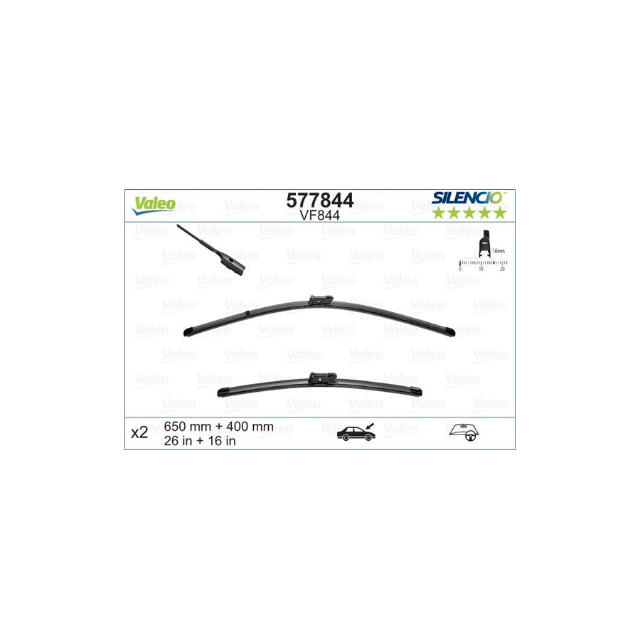 Valeo 577844 Wiper Blade | ML Performance UK Car Parts