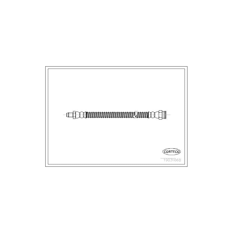 Corteco 19031668 Brake Hose For Peugeot 306 | ML Performance UK