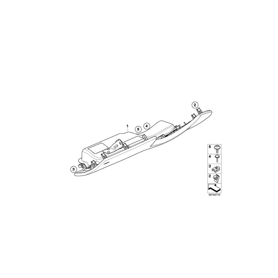 Genuine BMW 51458037726 E93 E93 Trim Panel, Knee Protector SCHWARZ (Inc. & M3) | ML Performance UK Car Parts