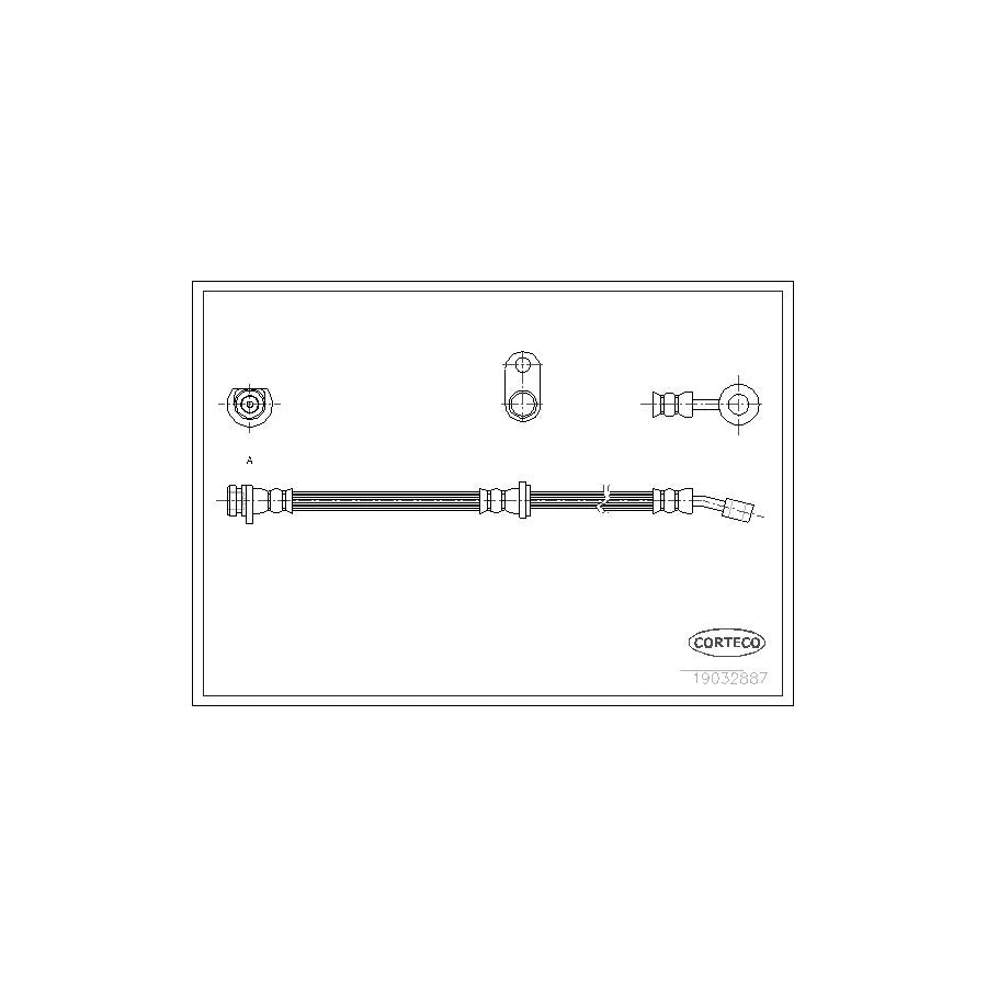 Corteco 19032887 Brake Hose For Honda Accord | ML Performance UK