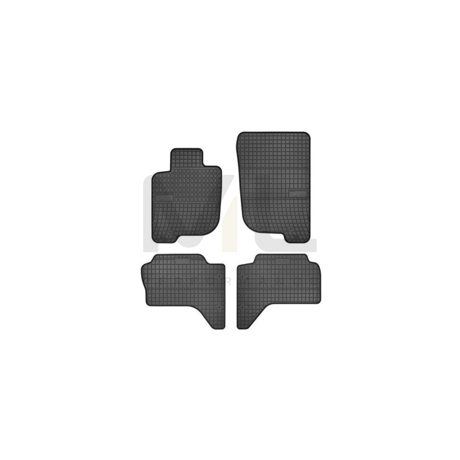 FROGUM Tailored 0483 Floor mat set for MITSUBISHI L200 / Triton IV Pickup (KA, KB) Elastomer, Front and Rear, Quantity: 4, Black | ML Performance Car Parts
