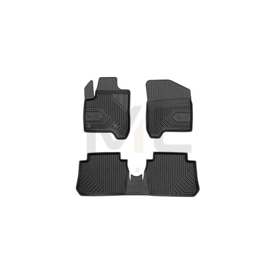 FROGUM Tailored, No.77 77426351 Floor mat set for CITROテ起 C3 Picasso Elastomer, Front and Rear, Quantity: 3, Black | ML Performance Car Parts