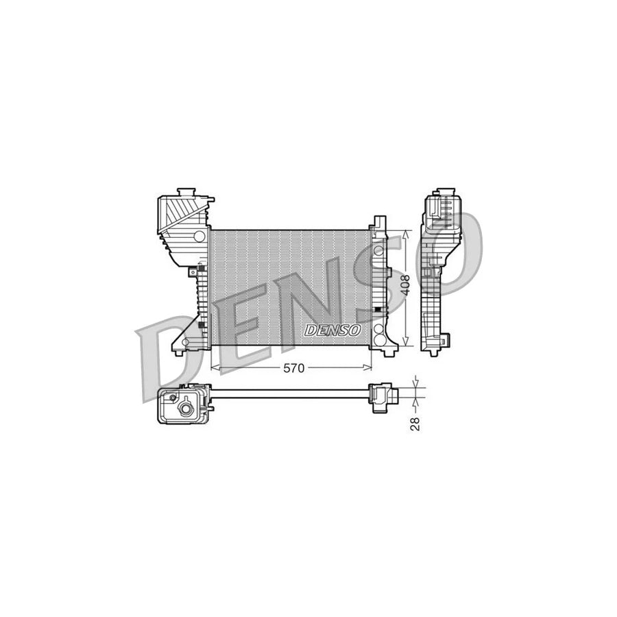 Denso DRM17016 Drm17016 Engine Radiator Suitable For Mercedes-Benz Sprinter | ML Performance UK