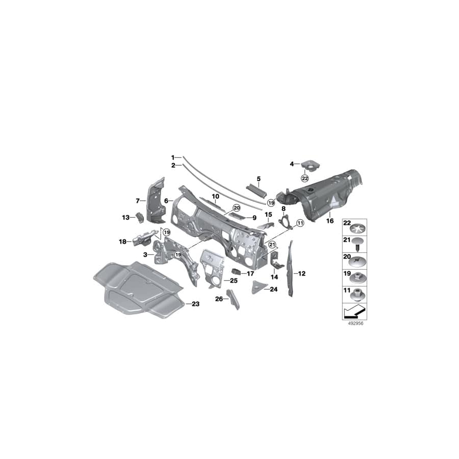 Genuine BMW 51487398061 M G02 G01 Sound Insulat., Accelerator Pedal Mod. (Inc. X4 20dX, X3 M40iX & X3 20i 1.6) | ML Performance UK Car Parts