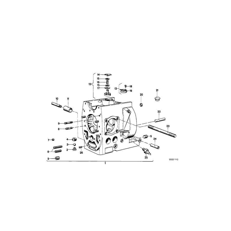 Genuine BMW 11111335107 Stud Bolt M10X269 (Inc. R65, R 80 G/S & R65LS) | ML Performance UK Car Parts