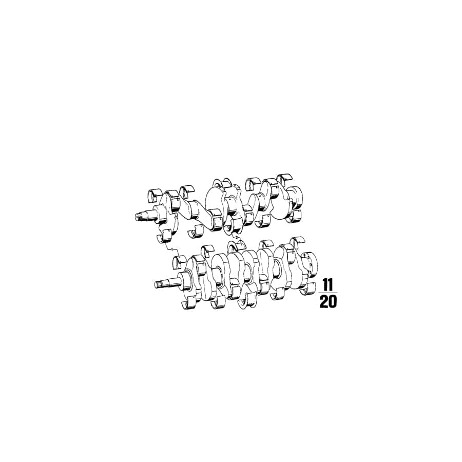 Genuine BMW 11211250149 E30 Classic E28 Guide-Bearing Shell Blue 54,75MM(+0,25) (Inc. 2000ti, 2002 & 2002tii) | ML Performance UK Car Parts