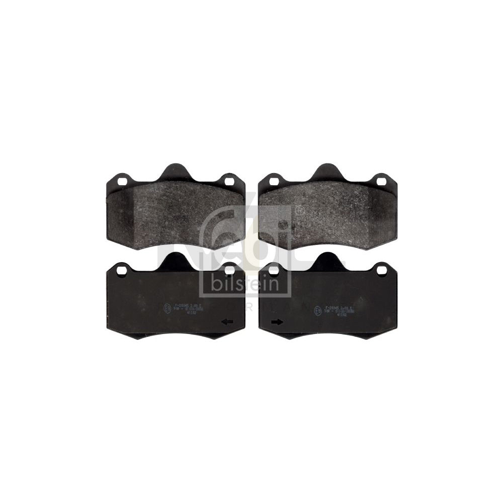 Febi Bilstein 116207 Brake Pad Set Front Axle, Excl. Wear Warning Contact | ML Performance Car Parts