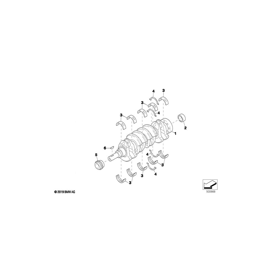 Genuine BMW 11211416576 Stop Disk 3,41+0,02 GELB (Inc. E36 320i STC '95) | ML Performance UK Car Parts