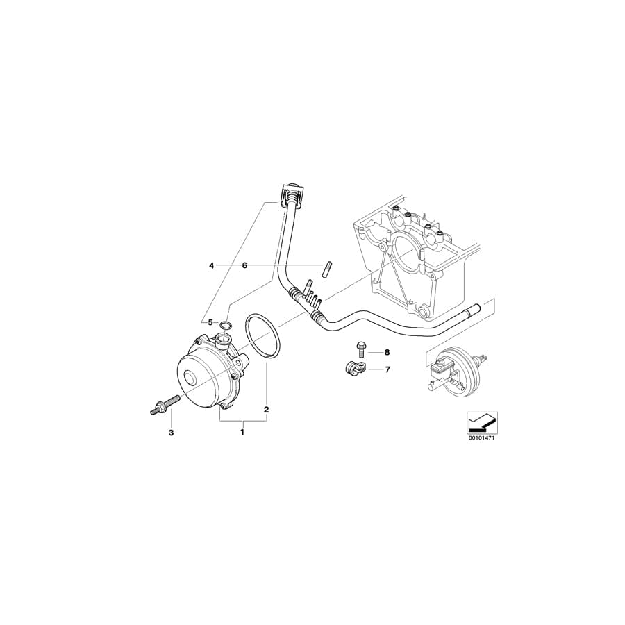 Genuine BMW 11667789871 E65 Screw M8X35/M6X15 (Inc. 740d) | ML Performance UK Car Parts