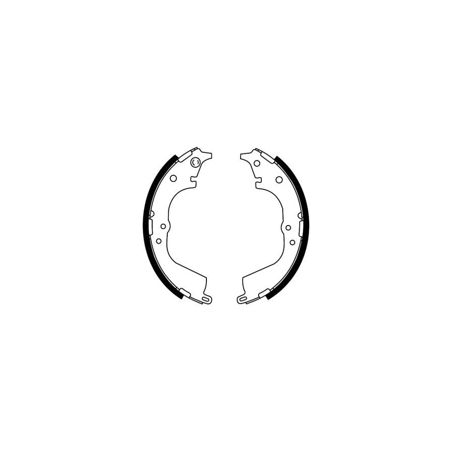 ABE C02072ABE Brake Shoe Set