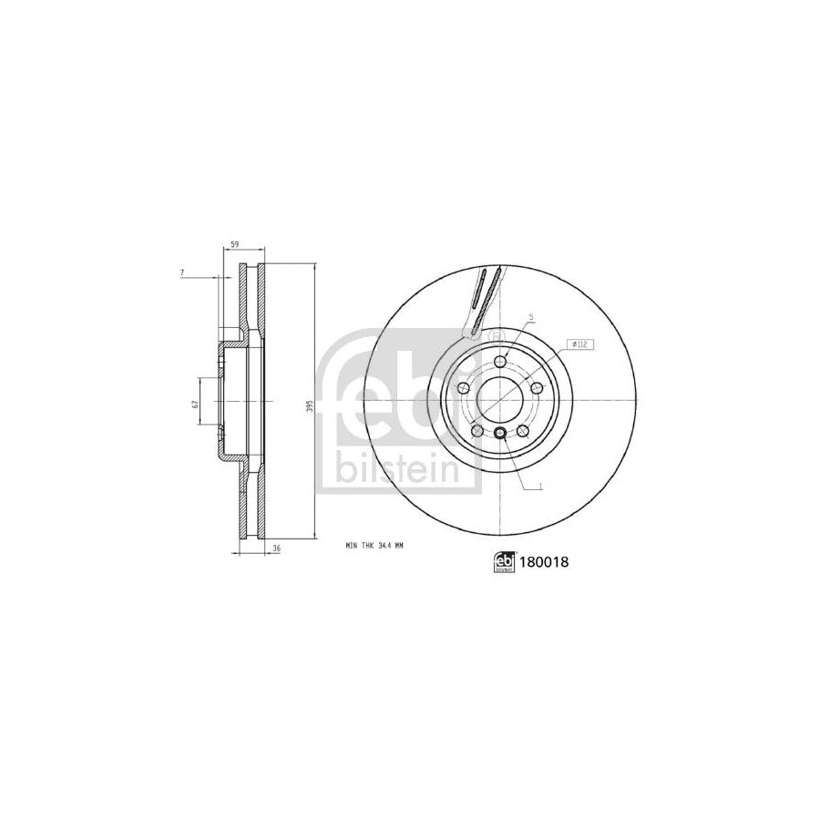 Febi Bilstein 180018 Brake Disc