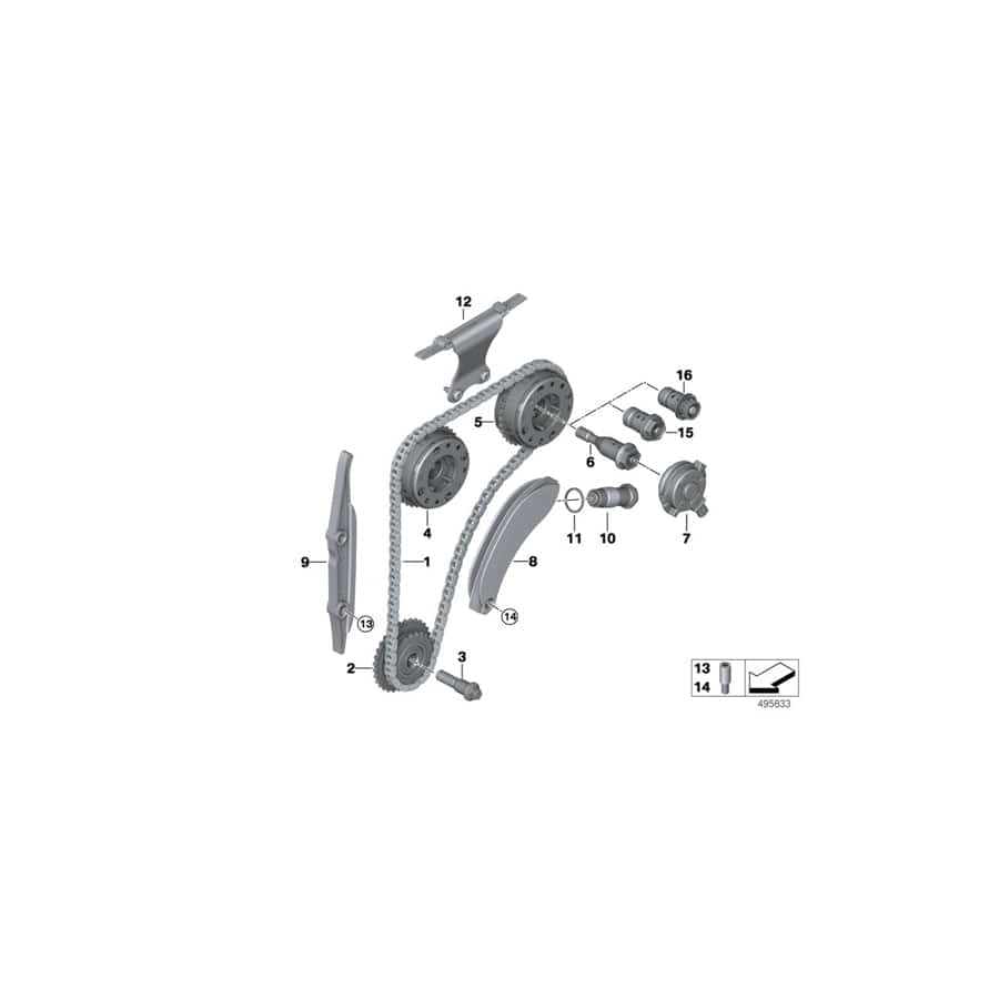 Genuine BMW 11317617471 F55 F56 Timing Chain (Inc. One & One First) | ML Performance UK Car Parts