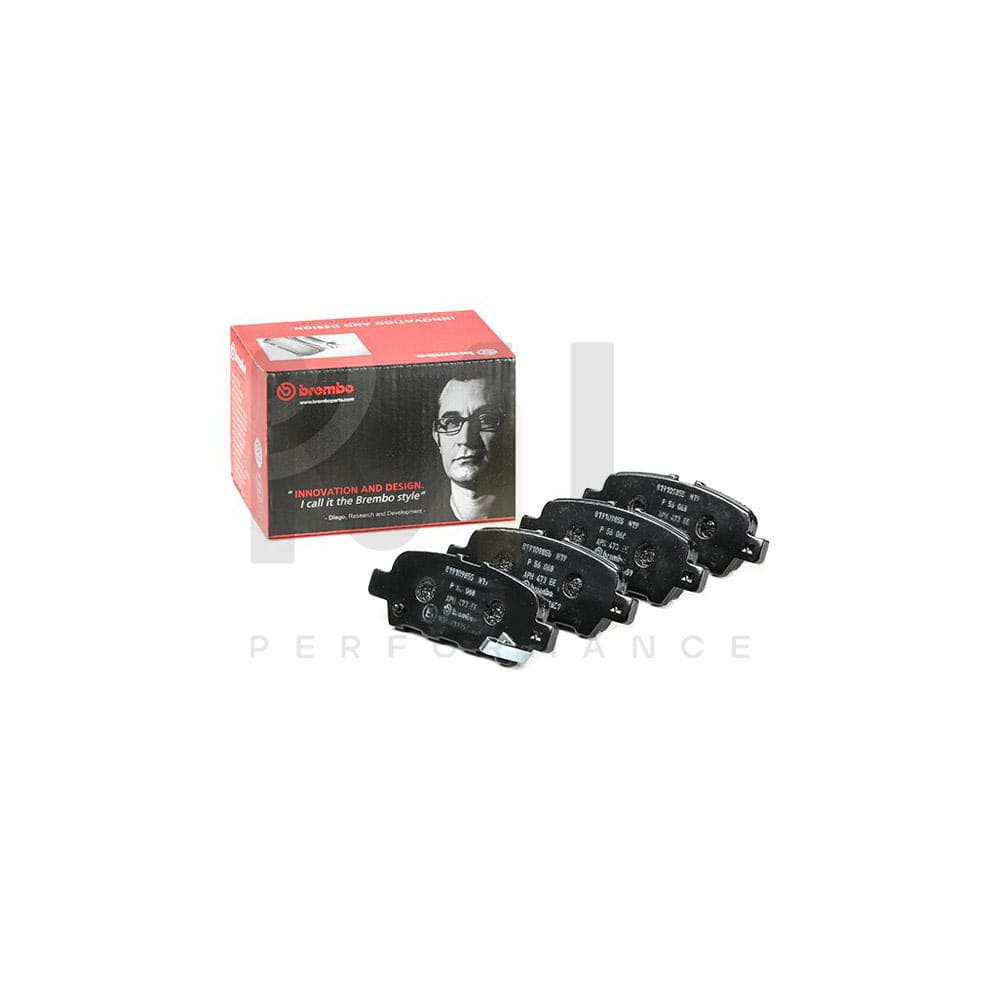 Brembo P 56 068 Brake Pad Set With Acoustic Wear Warning | ML Performance Car Parts