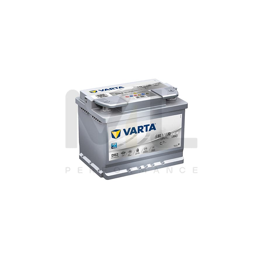Varta AGM 027 Car Battery - 3 Year Guarantee D52 / A8