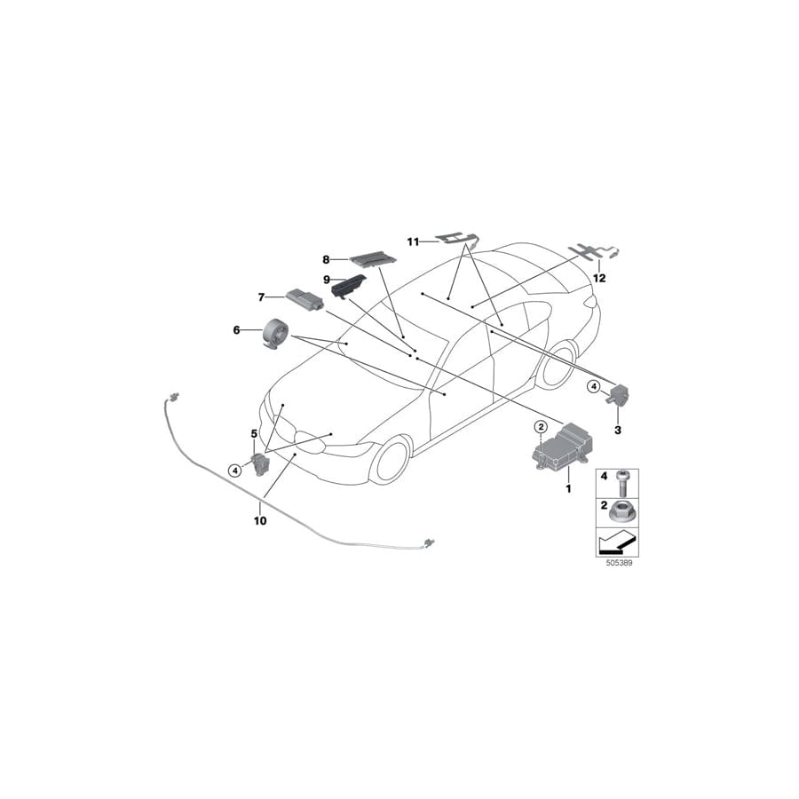 Genuine BMW 65779476856 G21 G20 G29 Control Unit Airbag (Inc. Z4 20i, 320i & 318d) | ML Performance UK Car Parts