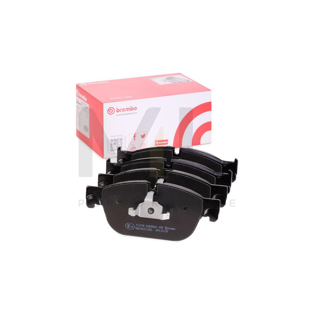 Brembo P 61 115 Brake Pad Set Prepared For Wear Indicator, With Piston Clip | ML Performance Car Parts