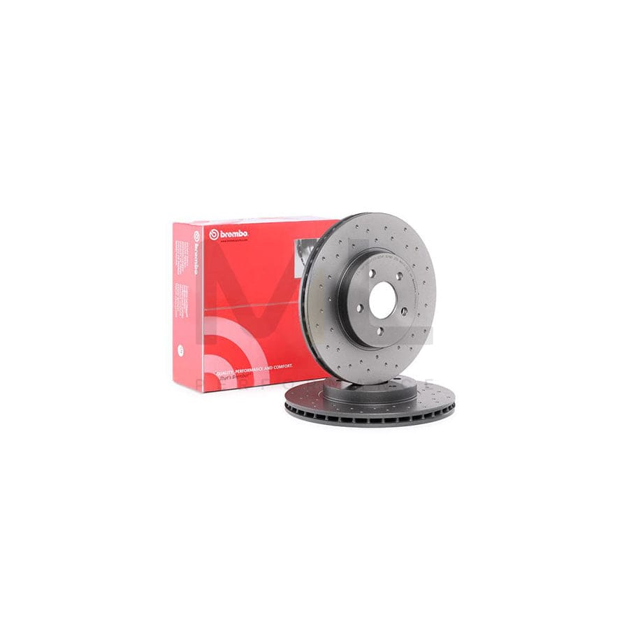 BREMBO 09.8665.1X Brake Disc Perforated / Vented, Coated, High-carbon | ML Performance Car Parts
