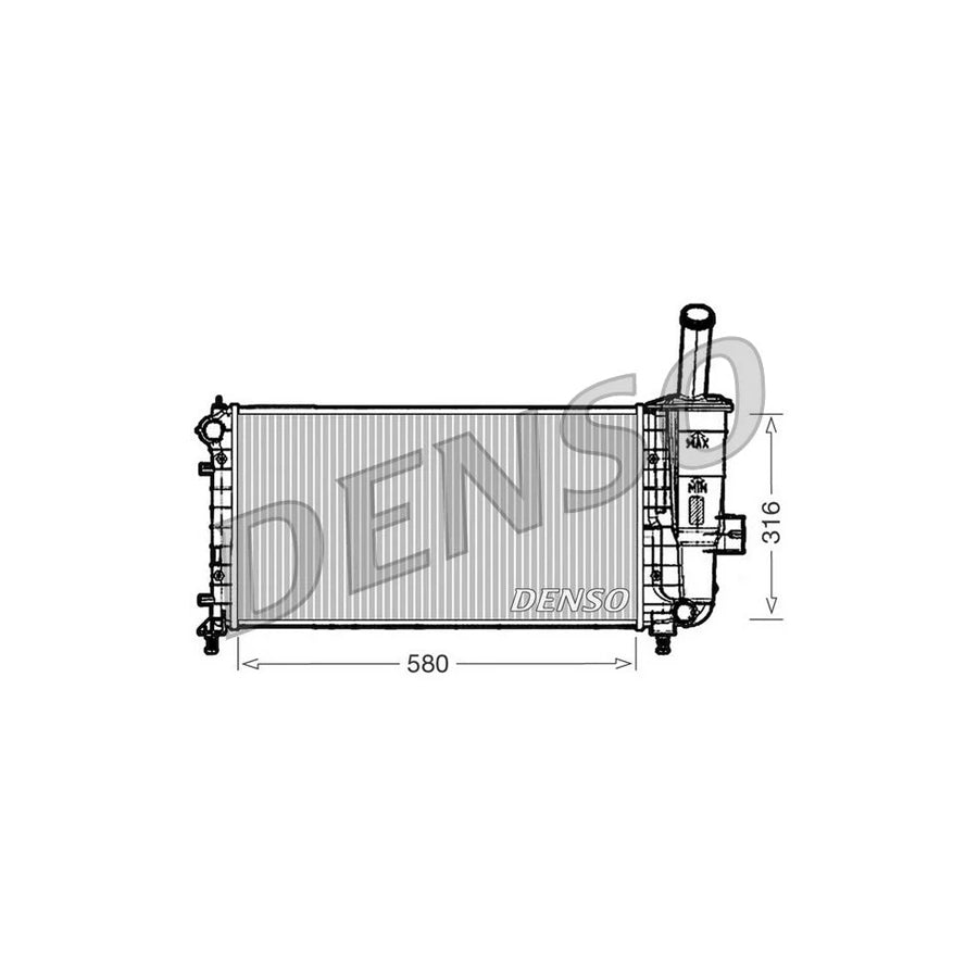 Denso DRM09102 Drm09102 Engine Radiator For Fiat Punto Ii Hatchback (188) | ML Performance UK