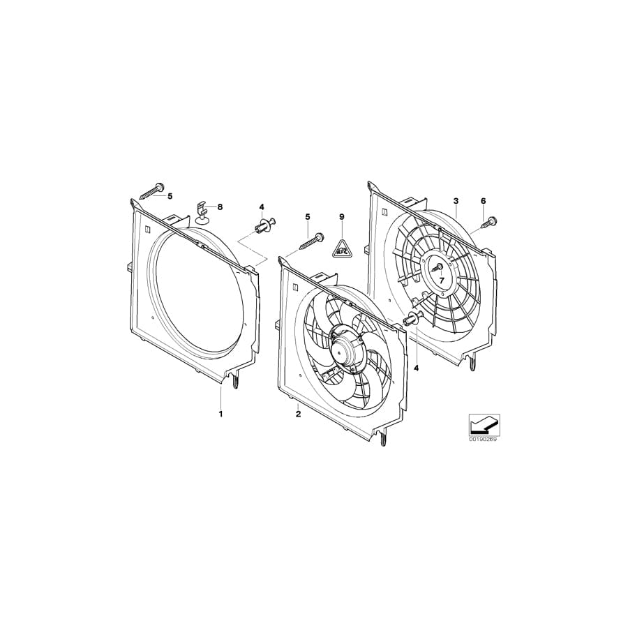 Genuine BMW 17112249364 E46 Fan Shroud (Inc. 330xd, 330d & 330Cd) | ML Performance UK Car Parts