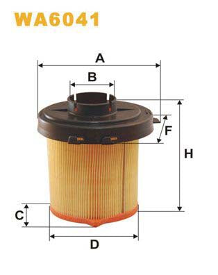 WIX Filters WA6041 Air Filter For Citroën Zx