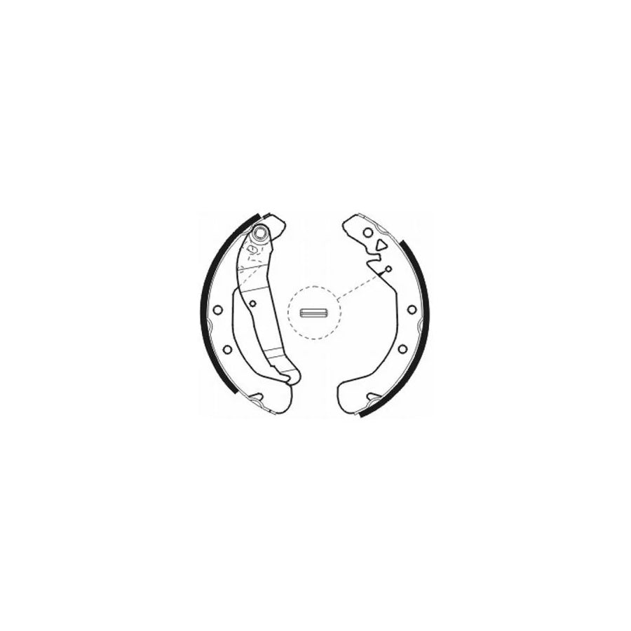 ABE C0X009ABE Brake Shoe Set