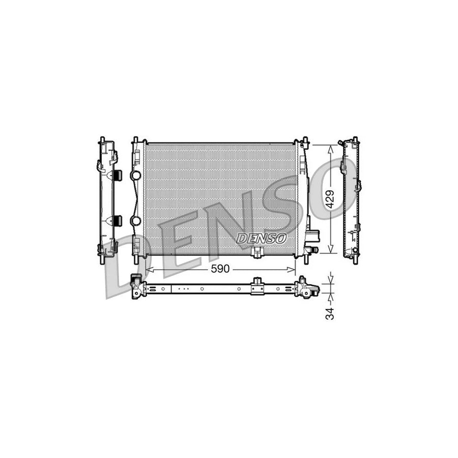 Denso DRM46018 Drm46018 Engine Radiator For Nissan Qashqai / Qashqai+2 I (J10, Nj10) | ML Performance UK