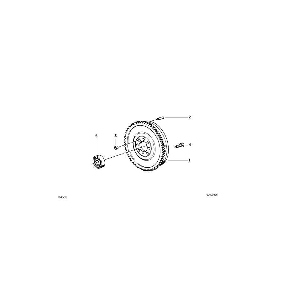 Genuine BMW 11221726833 E36 E34 Flywheel (Inc. 525i, 520i & 320i) | ML Performance UK Car Parts