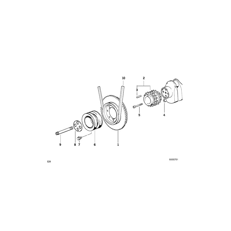 Genuine BMW 11231318076 E34 Vibration Damper (Inc. M5 & M5 3.8) | ML Performance UK Car Parts