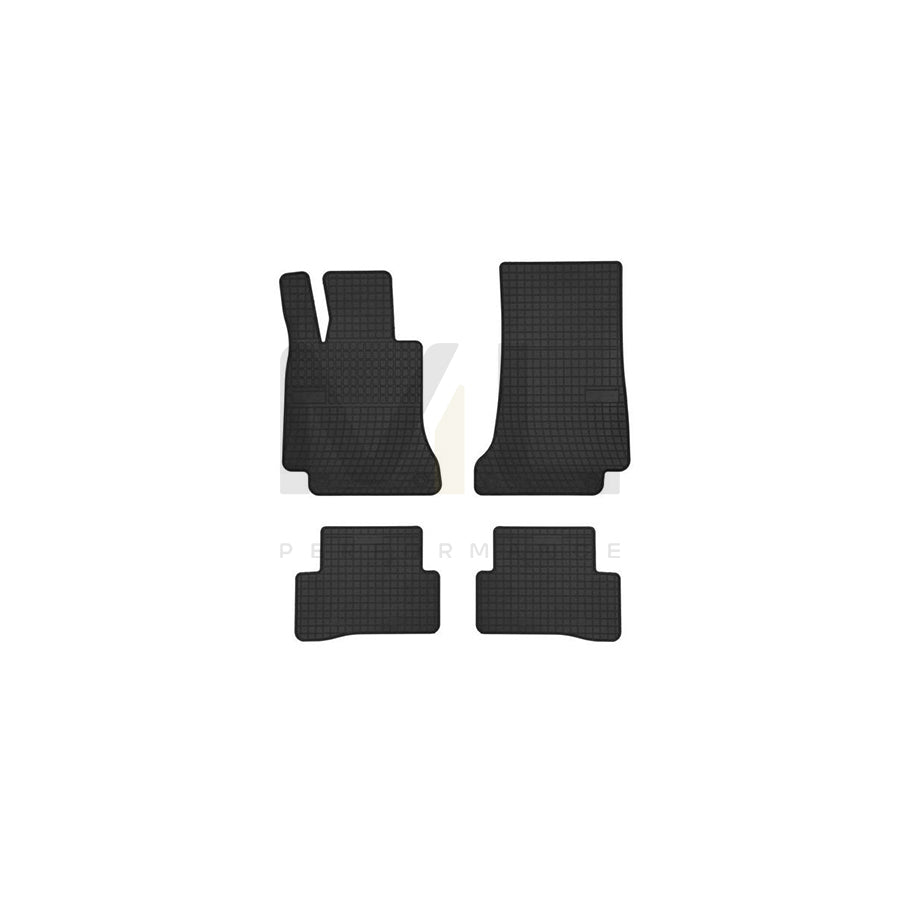 FROGUM Tailored 547327 Floor mat set suitable for MERCEDES-BENZ C-Class Saloon (W205) Elastomer, Front and Rear, Quantity: 4, Black | ML Performance Car Parts