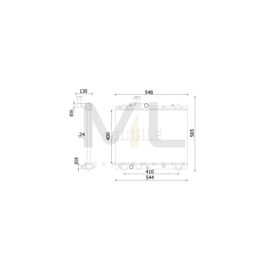 MAHLE ORIGINAL CR 2421 000S Engine radiator for SUZUKI Swift IV Hatchback (FZ, NZ) Mechanically jointed cooling fins, Aluminium | ML Performance Car Parts