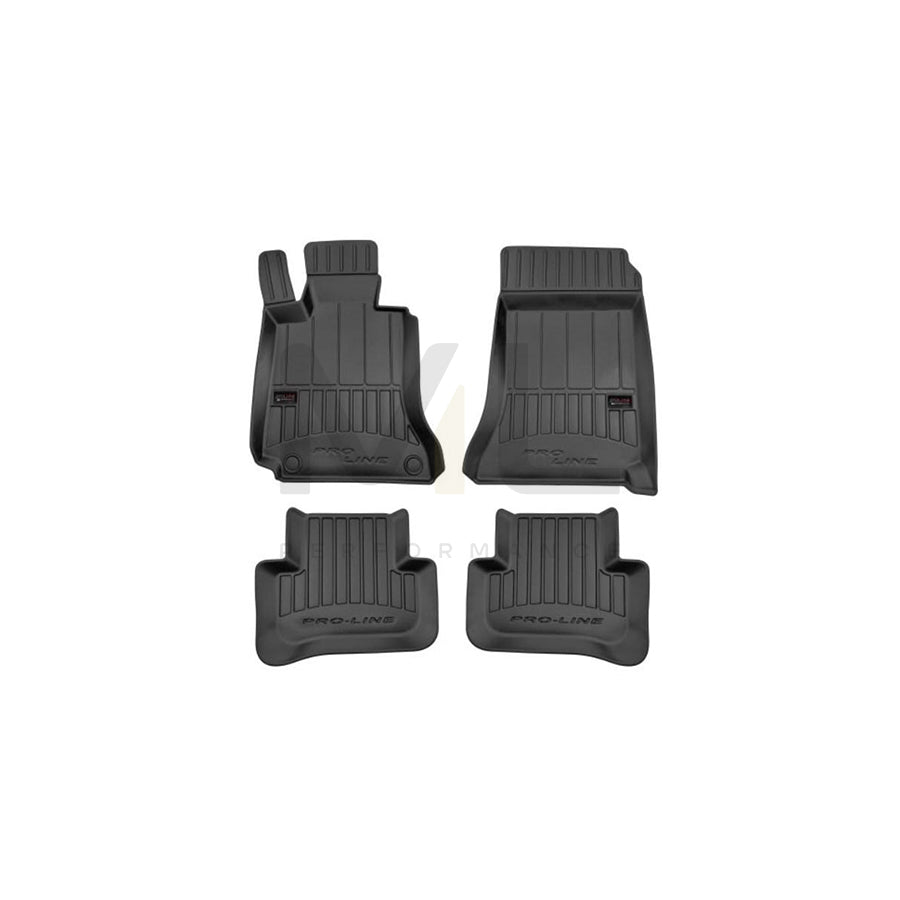 FROGUM Tailored 3D408005 Floor mat set suitable for MERCEDES-BENZ C-Class Saloon (W204) Elastomer, Front and Rear, Quantity: 4, Black | ML Performance Car Parts