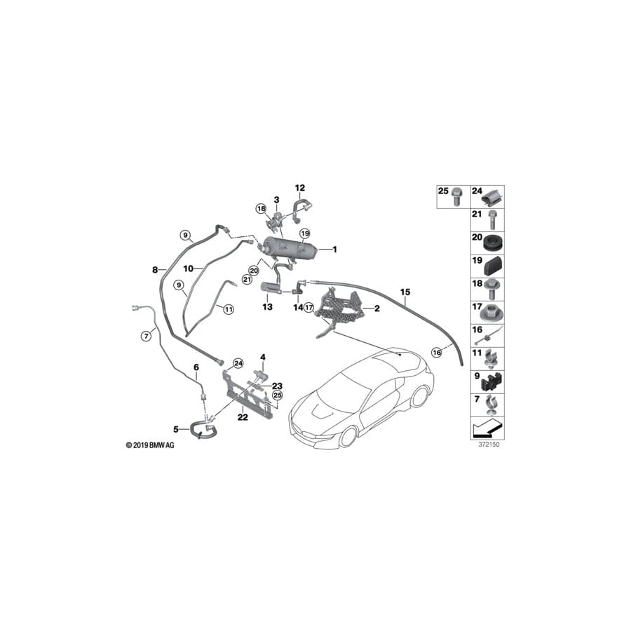 Genuine BMW 16137339296 I15 Scavenge Air Line (Inc. i8) | ML Performance UK Car Parts