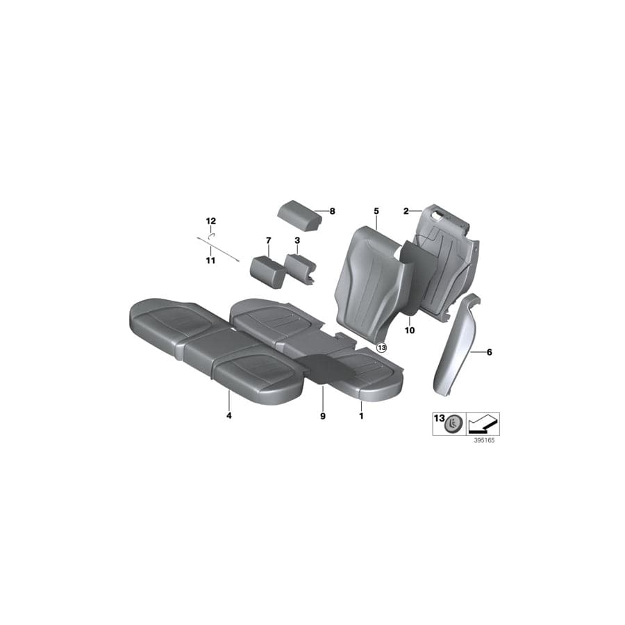 Genuine BMW 52207358238 F15 Side Finisher, Leather, Right LCMY MOKKA (Inc. X5 30dX, X5 M50dX & X5 35dX) | ML Performance UK Car Parts